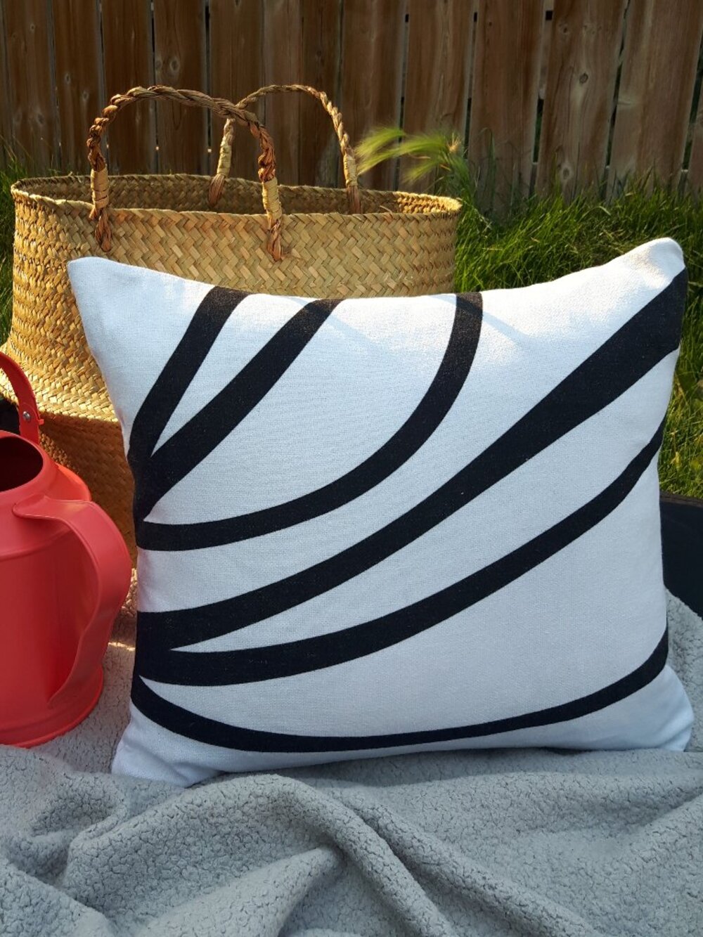 Designer Cotton Linen Cushion Cover 18x18 Minimalist & Modern